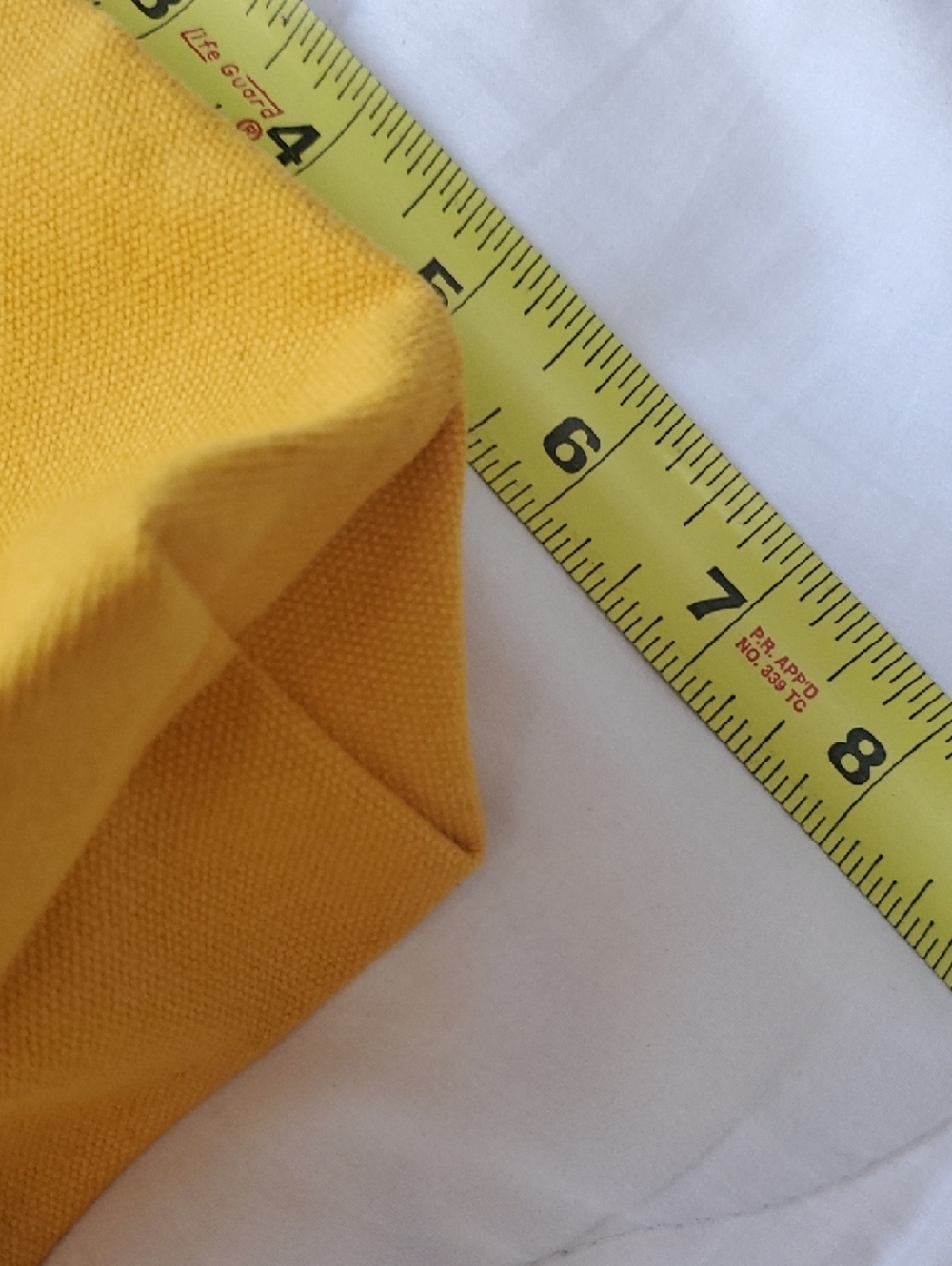 Yellow Canvas Cosmetic Pouch - — image 8 of 8